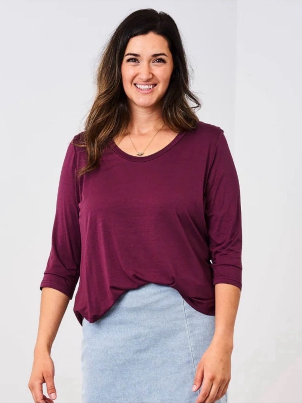 Latched Mama nursing tee, long sleeve, size large